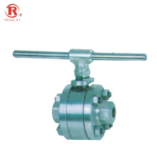 API CE Factory Hot Sale High Pressure Steel 3pc type Hard Seal Floating Ball Valve